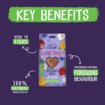 Key Benefits: High in fibre, 100% natural ingredients, encourages natural foraging behaviour.