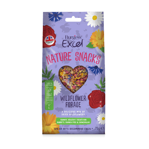 Burgess Pet Care - Guinea Pig Food - Treat  - Excel -Burgess Excel Wildflower Forage  - 75g