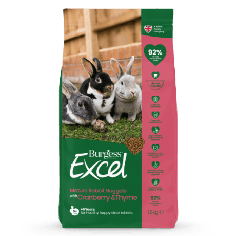 Burgess Excel Mature Rabbit Nuggets