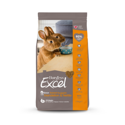 Product image for Excel Indoor Rabbit Nuggets with Dandelion & Nettle