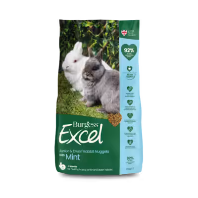 Product image for Excel Junior & Dwarf Rabbit Nuggets with Mint