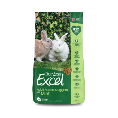 Product image for Excel Adult Rabbit Nuggets with Mint – 3kg