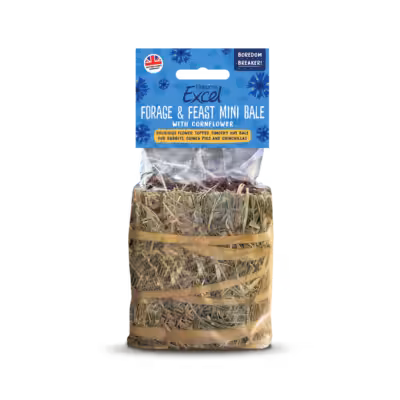 Product image for Excel Forage & Feast Mini Bale with Cornflower